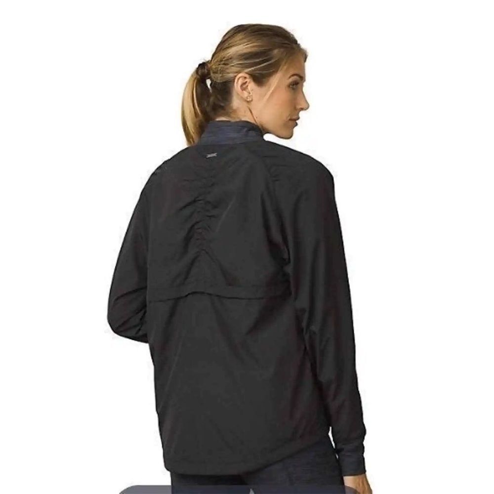 Prana Center Bomber Style Jacket in Black Size Medium - Picture 2 of 10